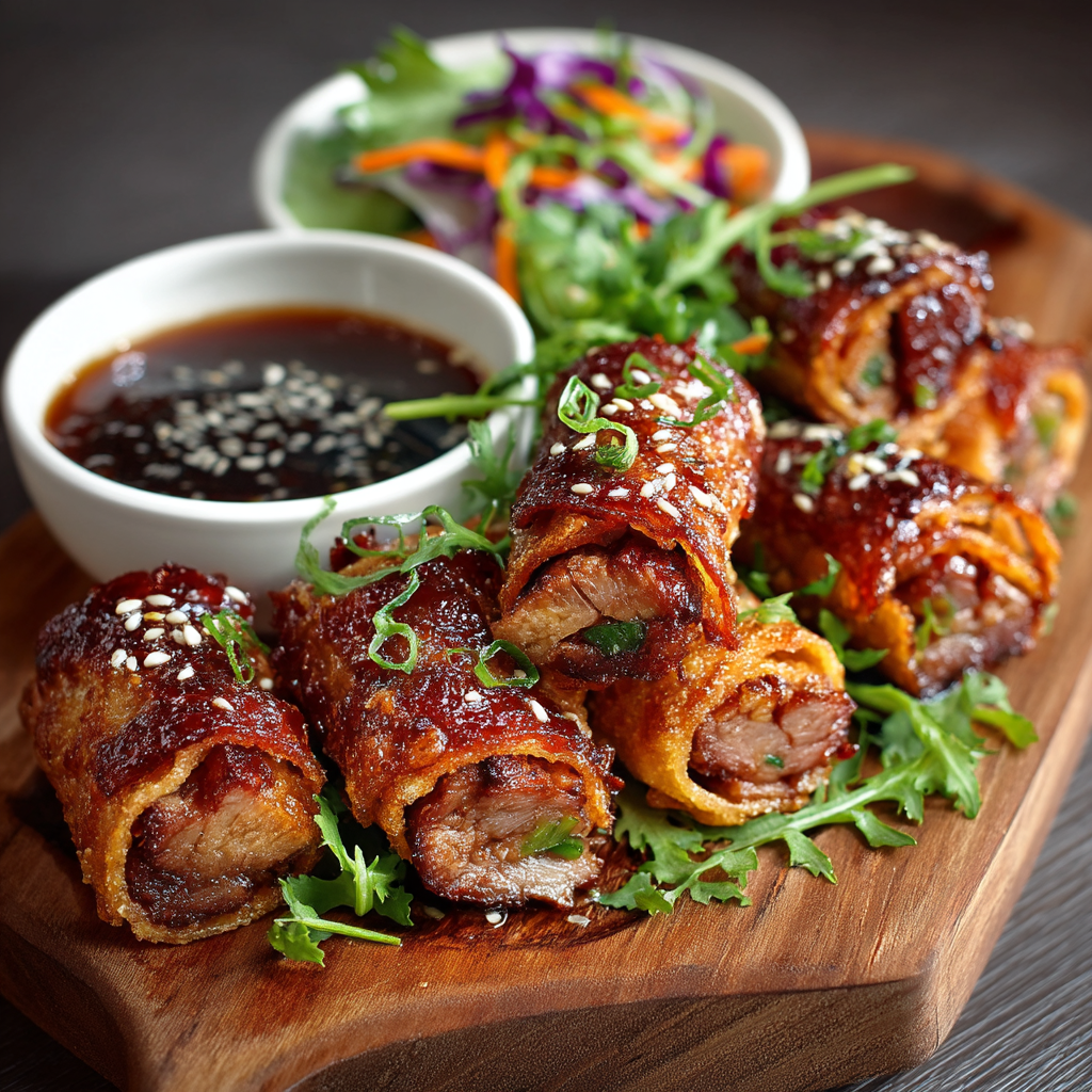 Charbroiled Beef Spring Rolls