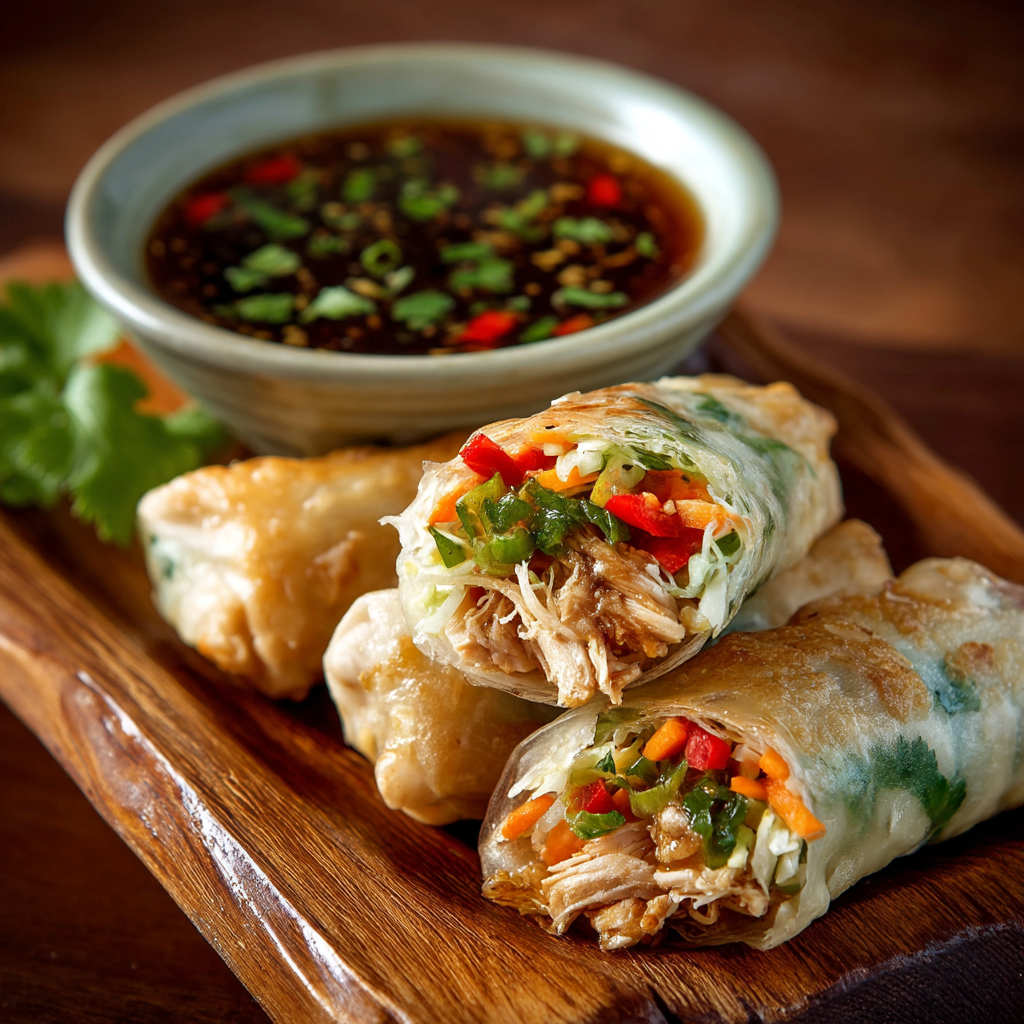 Charbroiled Chicken Spring Rolls