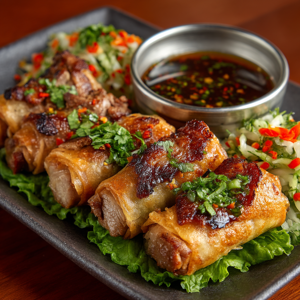 Charbroiled Pork Spring Rolls